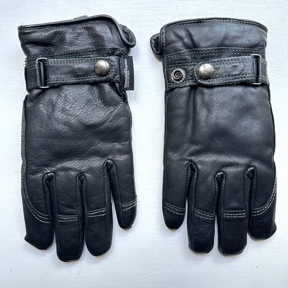 Hudson Bay Accessories - HUDSON'S BAY Gloves Genuine Leather Thinsulate Insulation Lining black gloves M